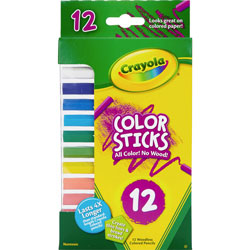 Crayola Woodless Color Pencils, Assorted, 12/Pack
