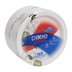 Dixie Pathways Soak Proof Shield Heavyweight Paper Plates, 10 1/8", 125/Pack