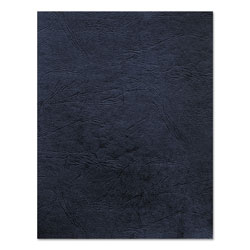 Fellowes Classic Grain Texture Binding System Covers, 11 x 8-1/2, Navy, 50/Pack