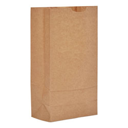 GEN #10 Paper Grocery Bag, 35lb Kraft, Standard 6 5/16 x 4 3/16 x 13 3/8, 500 bags