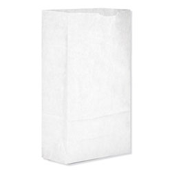 GEN Grocery Paper Bags, 35 lbs Capacity, #6, 6"w x 3.63"d x 11.06"h, White, 500 Bags