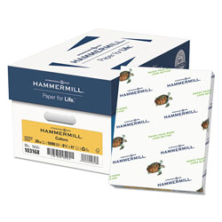 Hammermill Colors Print Paper, 20lb, 8.5 x 11, Goldenrod, 500 Sheets/Ream, 10 Reams/Carton