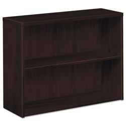 Hon 10500 Series Laminate Bookcase, Two-Shelf, 36w x 13-1/8d x 29-5/8h, Mahogany