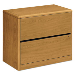 Hon 10700 Series Two Drawer Lateral File, 36w x 20d x 29.5h, Harvest