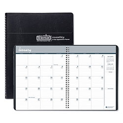 House Of Doolittle Recycled Two Year Monthly Planner with Expense Logs, 8.75 x 6.88, Black Cover, 24-Month (Jan to Dec): 2024 to 2025