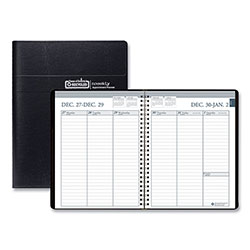 House Of Doolittle Recycled Weekly Appointment Book Ruled without Appointment Times, 8.75 x 6.88, Black Cover, 12-Month (Jan to Dec): 2024