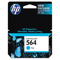 HP 564, (CB318WN) Cyan Original Ink Cartridge