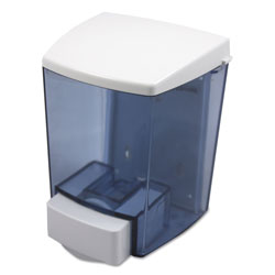 Impact ClearVu Encore Liquid Soap Dispenser, 30 oz, 4.5" x 4" x 6.25", Black/White