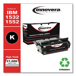 Innovera Remanufactured Black High-Yield Toner Cartridge, Replacement for IBM 1532 (75P6960), 21,000 Page-Yield