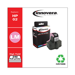 Innovera Remanufactured Light Magenta Ink, Replacement For HP 02 (C8775WN), 240 Page Yield