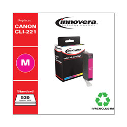 Innovera Remanufactured Magenta Ink, Replacement For Canon CLI-221M (2948B001), 530 Page Yield