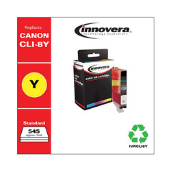 Innovera Remanufactured Yellow Ink, Replacement For Canon CLI8Y (06232B002), 545 Page Yield