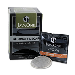 Java One™ Coffee Pods, Colombian Decaf, Single Cup, Pods, 14/Box