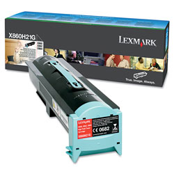 Lexmark X860H21G High-Yield Toner, 35000 Page Yield, Black
