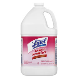 Lysol No Rinse Sanitizer Concentrate, 1 gal Bottle, 4/Carton