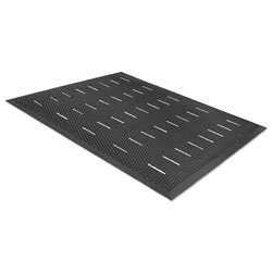 Millennium Mat Company Free Flow Comfort Utility Floor Mat, 36 x 48, Black