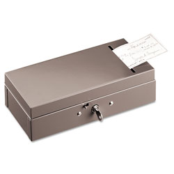 MMF Industries Steel Bond Box with Check Slot, Disc Lock, Gray