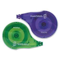 Papermate® DryLine Correction Tape, Non-Refillable, 1/6" x 472", 2/Pack