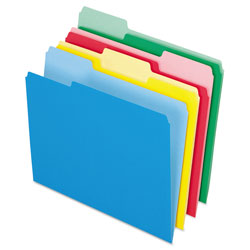 Pendaflex Colored File Folders, 1/3-Cut Tabs, Letter Size, Assorted, 24/Pack