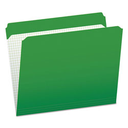 Pendaflex Double-Ply Reinforced Top Tab Colored File Folders, Straight Tab, Letter Size, Bright Green, 100/Box