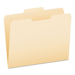 Pendaflex Manila File Folders, 1/3-Cut Tabs, Center Position, Letter Size, 100/Box