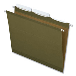 Pendaflex Ready-Tab Reinforced Hanging File Folders, Letter Size, 1/3-Cut Tab, Standard Green, 25/Box