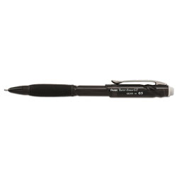 Pentel Twist-Erase GT Pencils, 0.5 mm, HB (#2.5), Black Lead, Black Barrel