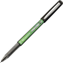 Pilot Precise V5 BeGreen Stick Roller Ball Pen, 0.5mm, Black Ink/Barrel, Dozen