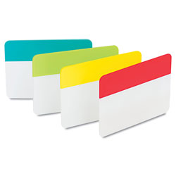 Post-it® Tabs, 1/5-Cut Tabs, Assorted Colors, 2" Wide, 24/Pack