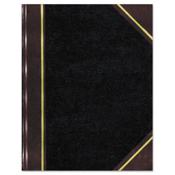 Rediform Texthide Record Book, 1-Subject, Medium/College Rule, Black/Burgundy Cover, (500) 14 x 8.5 Sheets
