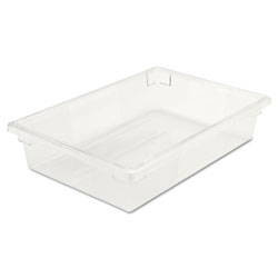 Rubbermaid Food/Tote Boxes, 8 1/2gal, 26w x 18d x 6h, Clear