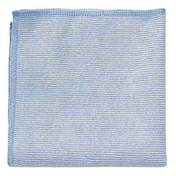 Rubbermaid Microfiber Cleaning Cloths, 12 x 12, Blue, 24/Pack