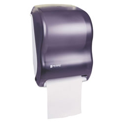 San Jamar Electronic Touchless Roll Towel Dispenser, 11 3/4 x 9 x 15 1/2, Black