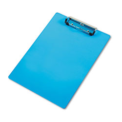 Saunders Acrylic Clipboard, 1/2" Capacity, Holds 8-1/2w x 12h, Transparent Blue