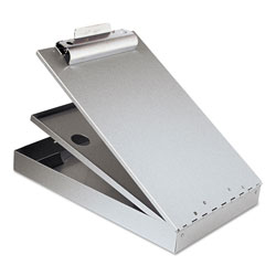 Saunders Cruiser Mate Aluminum Storage Clipboard, 1 1/2" Clip Cap, 8 1/2 x 12, Silver