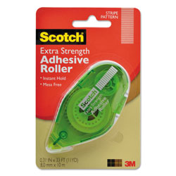 Scotch™ Extra-Strength Tape Runner, 0.31" x 33 ft, Dries Clear