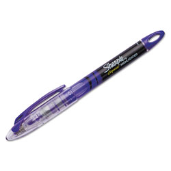 Sharpie® Liquid Pen Style Highlighters, Chisel Tip, Fluorescent Purple, Dozen