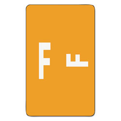 Smead Alpha-Z Color-Coded Second Letter Labels, Letter F, Orange, 100/Pack
