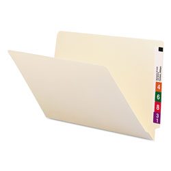 Smead Heavyweight Manila End Tab Folders, 9.5" Front, 1-Ply Straight Tab, Legal Size, 100/Box