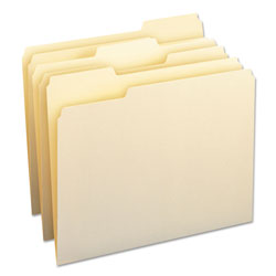 Smead Manila File Folders, 1/3-Cut Tabs, Letter Size, 24/Pack