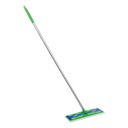 Swiffer Max Sweeper Mop, 17" Wide Mop, Blue/Silver, 1 Per Box, 3/Case, 3 Total