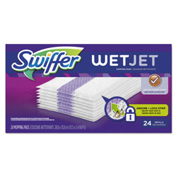 Swiffer WetJet System Refill Cloths, 14" x 3", White, 24 Per Box