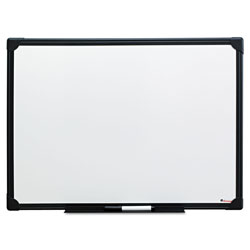 Universal Design Series Deluxe Dry Erase Board, 24 x 18, White Surface, Black Anodized Aluminum Frame