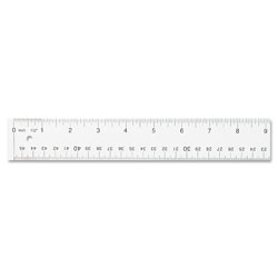 Westcott® Clear Flexible Acrylic Ruler, Standard/Metric, 18" Long, Clear