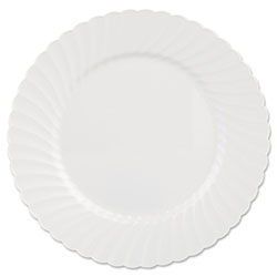 WNA Comet Classicware Plates, Plastic, 10.25 in, White