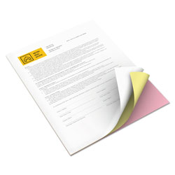 Xerox Revolution Carbonless 3-Part Paper, 8.5 x 11, Pink/Canary/White, 5, 010/Carton