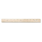 westcott-three-hole-punched-wood-ruler-english-and-metric-with-metal-edge-num-acm10702