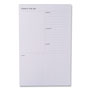 3M Adhesive Daily Planner Sticky-Note Pads, Daily Planner Format, 4.9" x 7.7", Gray, 100 Sheets/Pad