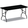 Alera Wood Folding Table, 95 7/8w x 29 7/8d x 29 1/8h, Black