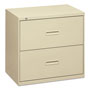 Basyx by Hon 400 Series Two-Drawer Lateral File, 36w x 18d x 28h, Putty